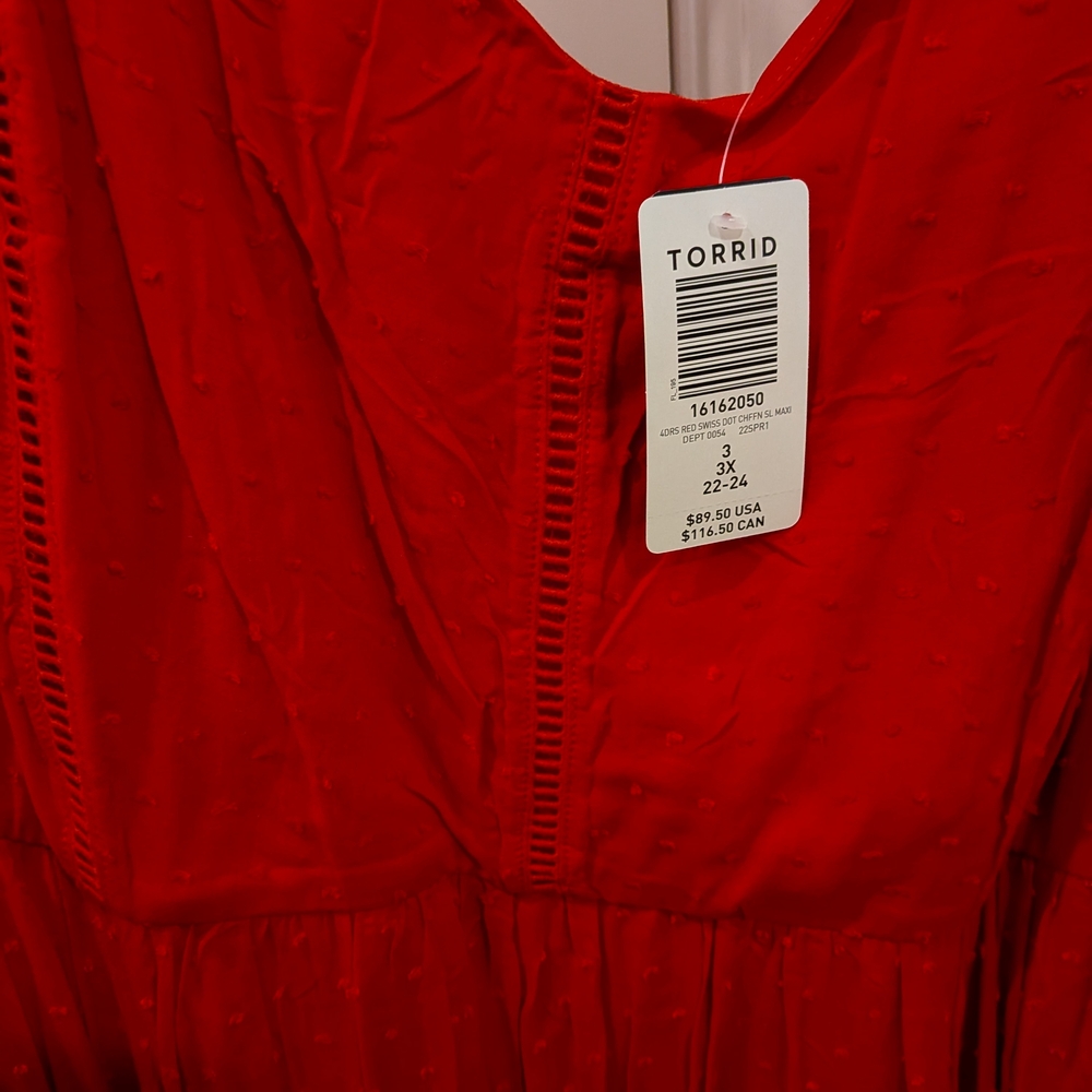 Torrid Vibrant Red Maxi Dress - Picture 3 of 4